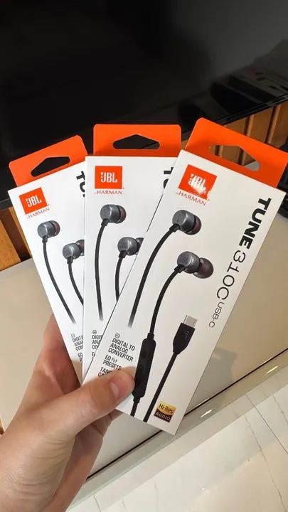 Fone De Ouvido JBL Usb-c S23 S24 iPhone 15 Xiaomi | ORIGINAL e LACRADO
