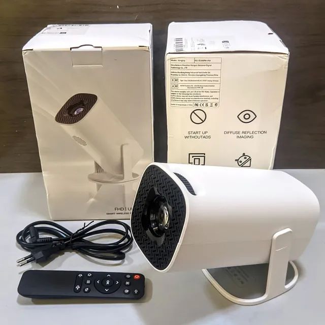 Projetor P30 Wifi 6 280ansi Branco Melhor Que Proj. Hy300
