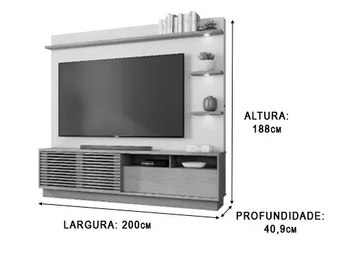 Home Theater com LED Linea Decor a75 - Foto 5