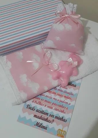 Caixa convite padrinhos batismo  - Foto 2