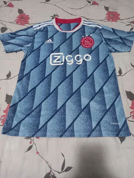 Camiseta Adidas Ajax Azul - Tamanho G - Foto 3