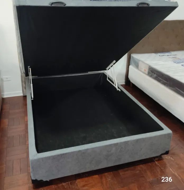 Baú casal pistão a gás 