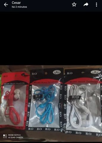 Fone de ouvido com fio. 64292267870083121