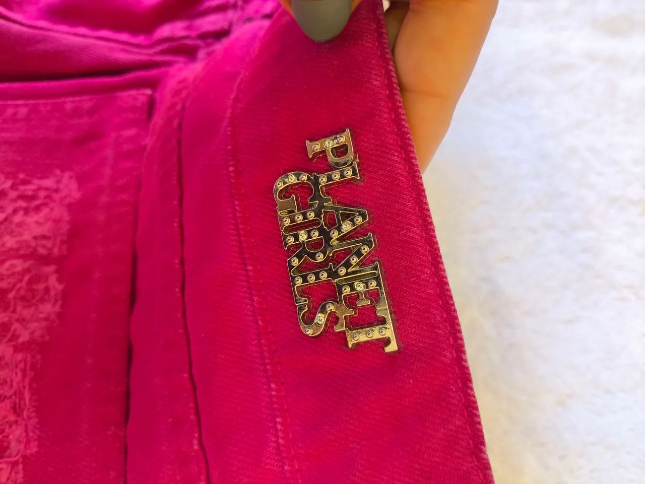 Saia rosa jeans  - Foto 3