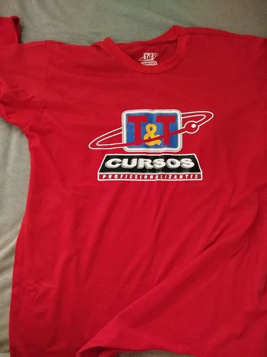Camiseta T&T Cursos Profissionalizantes Vermelha - Foto 2