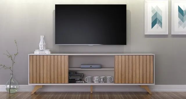 Rack Bancada Pé Retrô P/TVs Até 65 Polegadas. São Produtos Novos Direto da Fábrica!