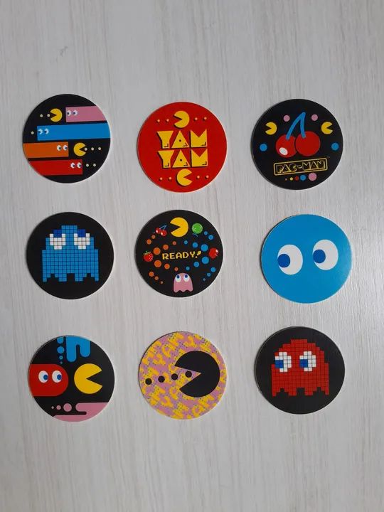 Lote 9 Tazos Pac-Man