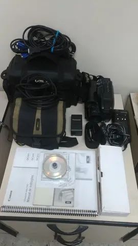Filmadora Panasonic, completa, acessórios, bolsa, no estado. E outros. - Foto 2