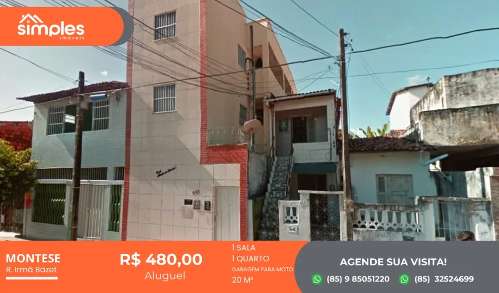 Kitenete para aluguel com 25 metros quadrados em Montese - Fortaleza - CE