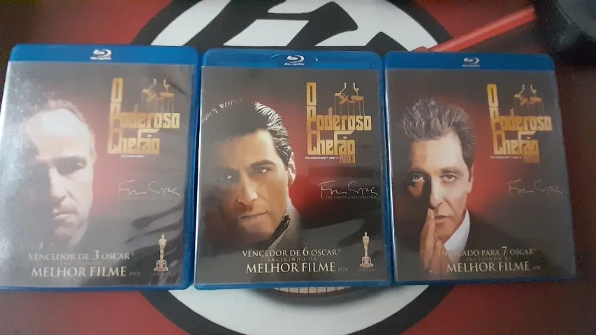 O PODEROSO CHEFÃO - 1, 2 E 3 - BLU RAY - EM ÓTIMO ESTADO