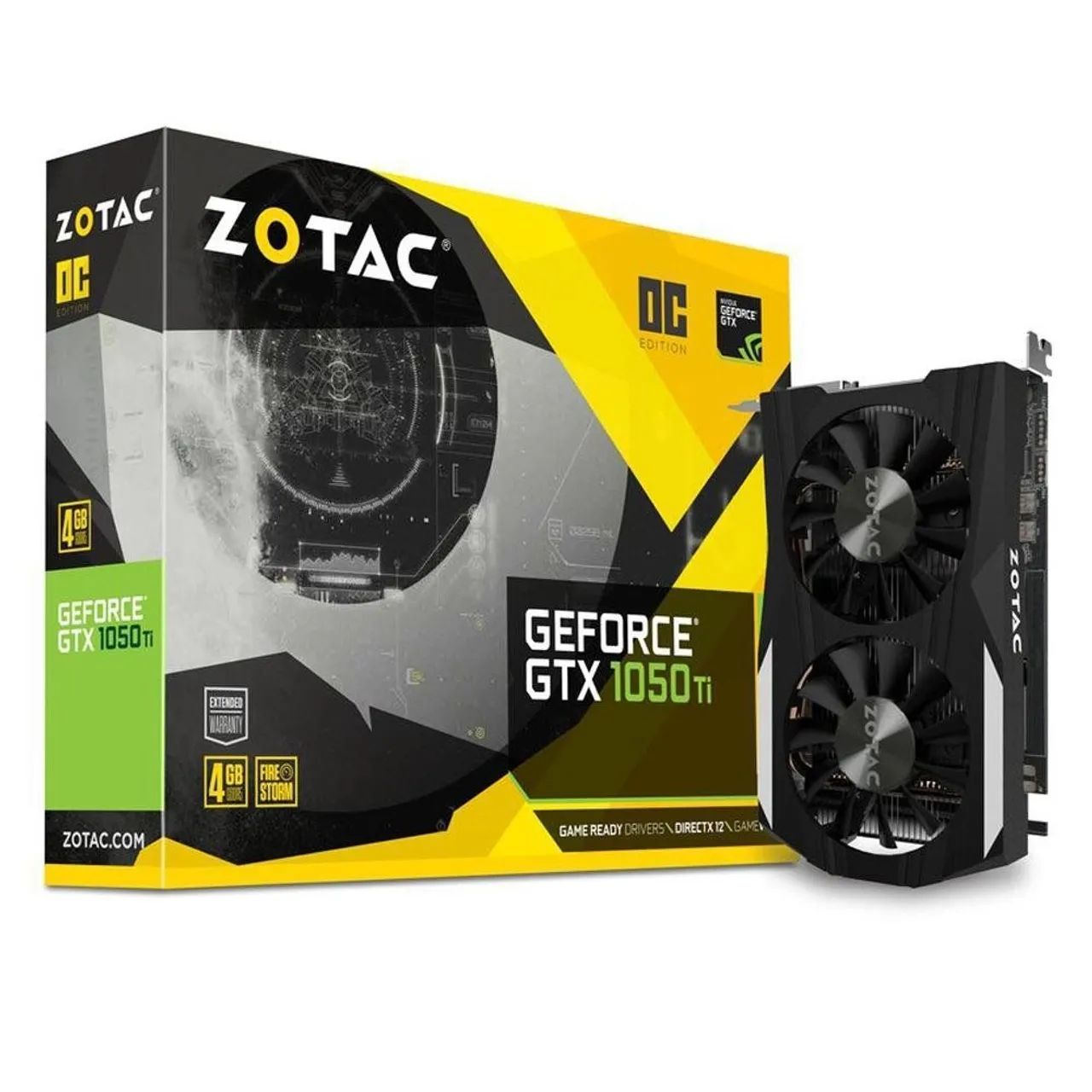 GeForce GTX 1050 Ti 4GB GDDR5 Placa de vídeo ZOTAC - Placas de