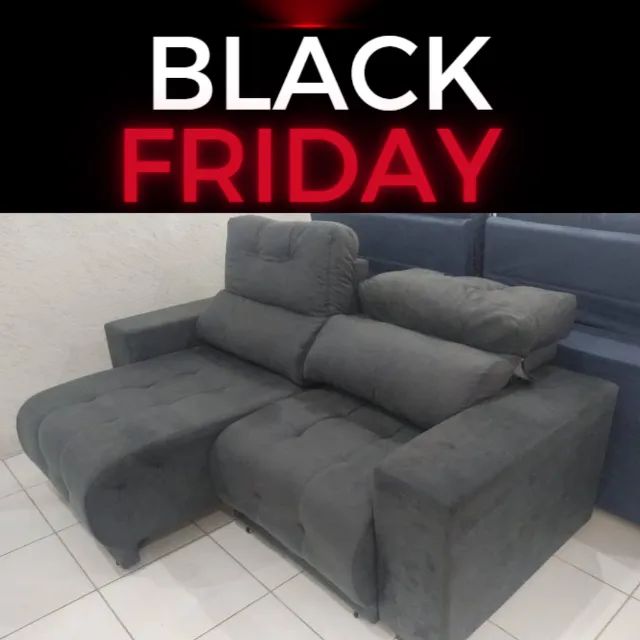 sofa retratil 3 lugares suede novo - Foto 2