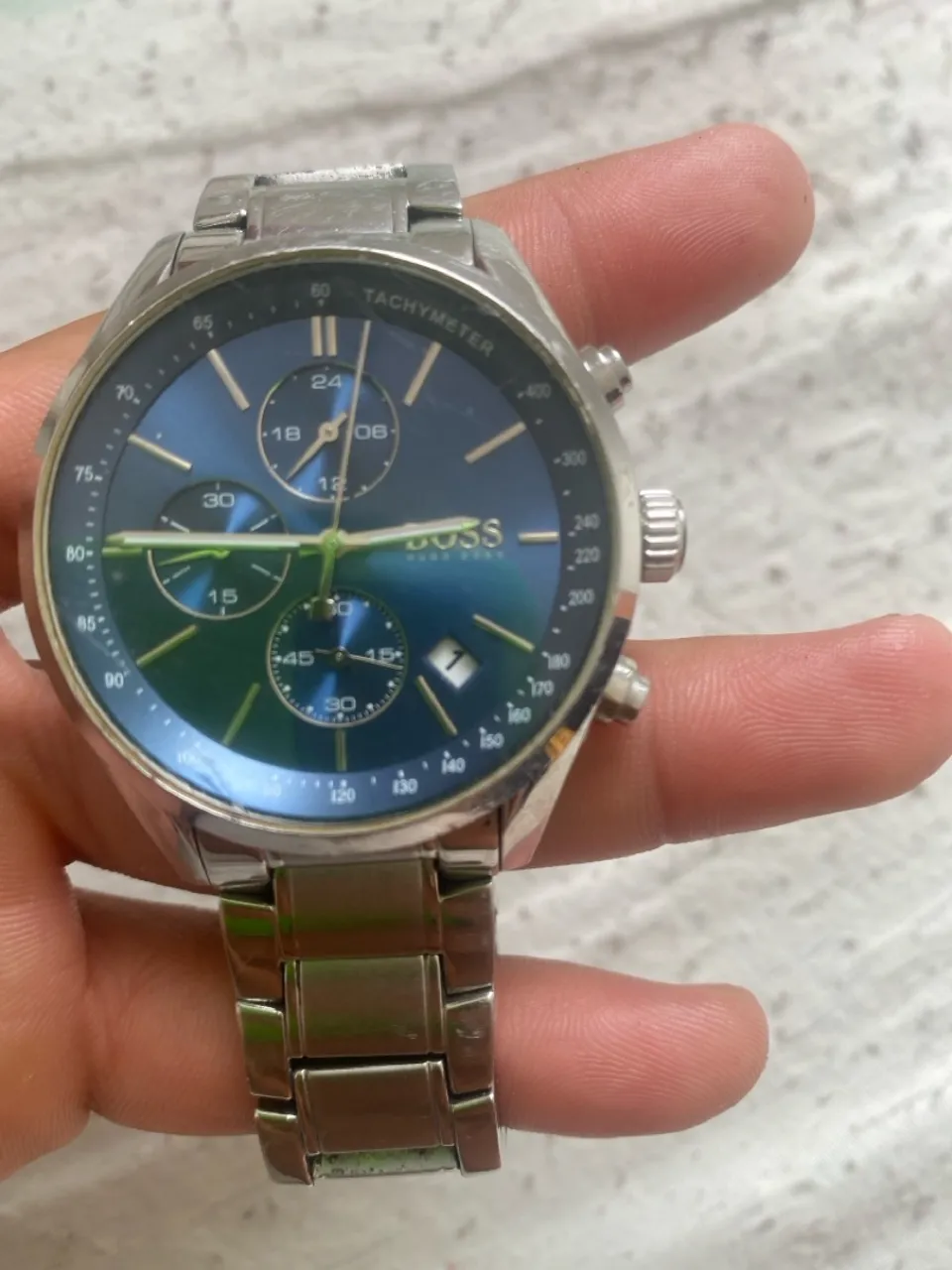 Relógio Boss Cronógrafo Azul