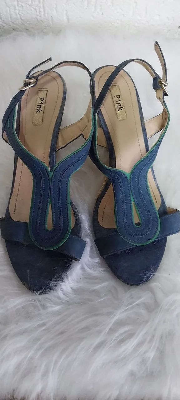 Sandálias Pink Azul