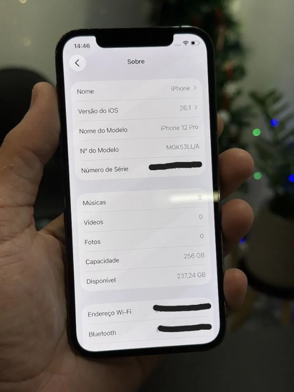 Apple iphone 12 pro 256gb Grafite - com garantia - parcelamento