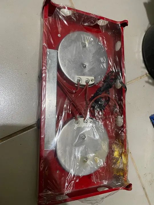 Fogareiro 2 Bocas De Resistência Vermelho - Foto 2