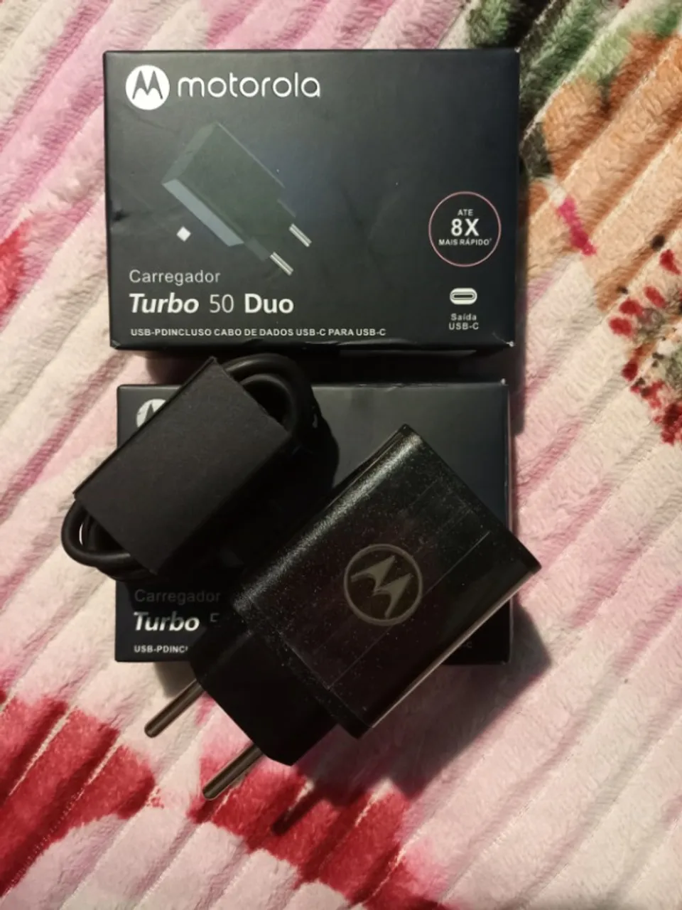 Carregador Turbo 50W Tipo-C com Cabo - Super Rápido!