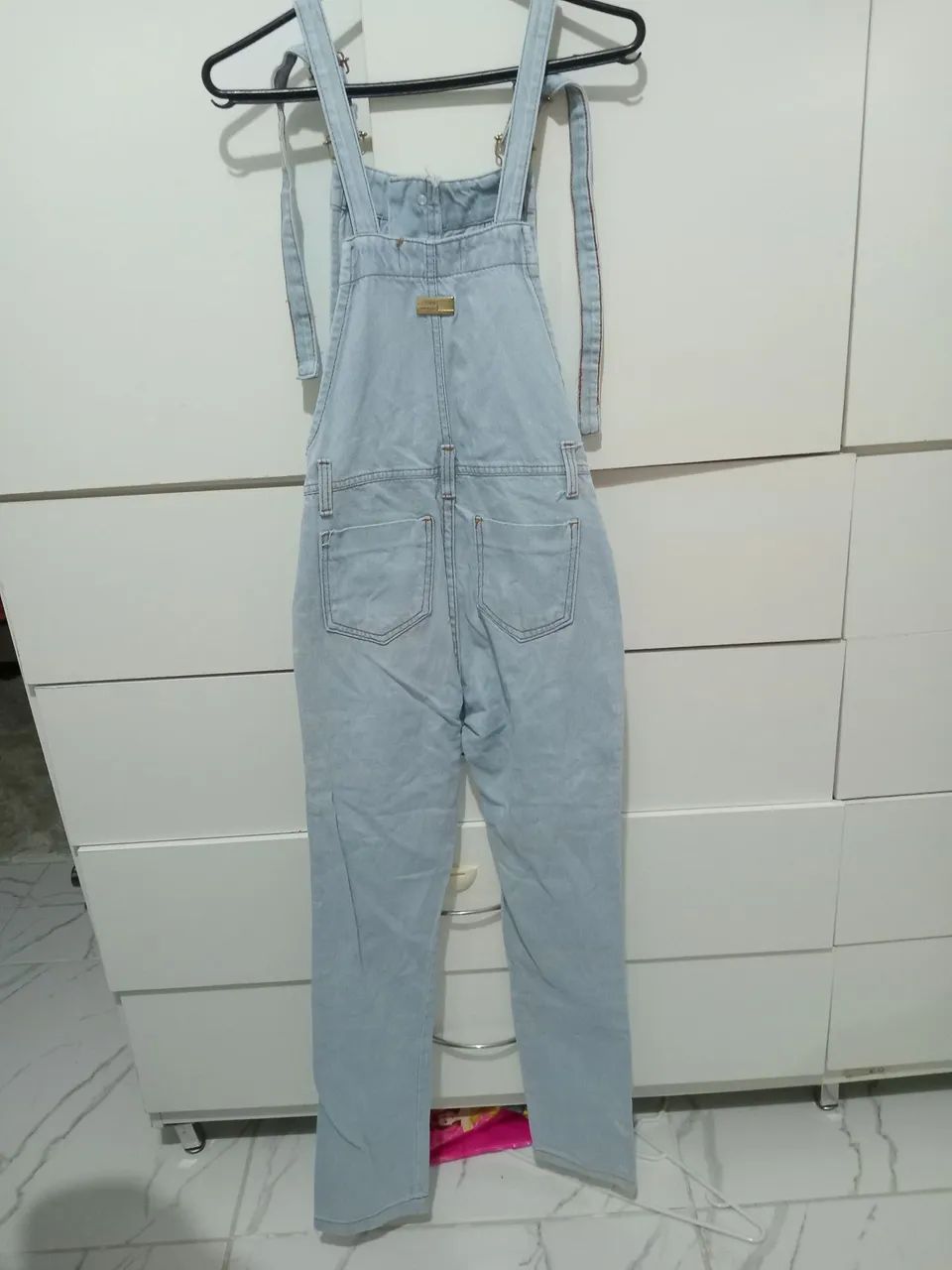Macacão Jeans Infantil Destroyed - Foto 2