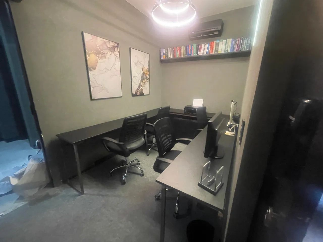 Sala shopping downtown Escritório moderno para sublocação
