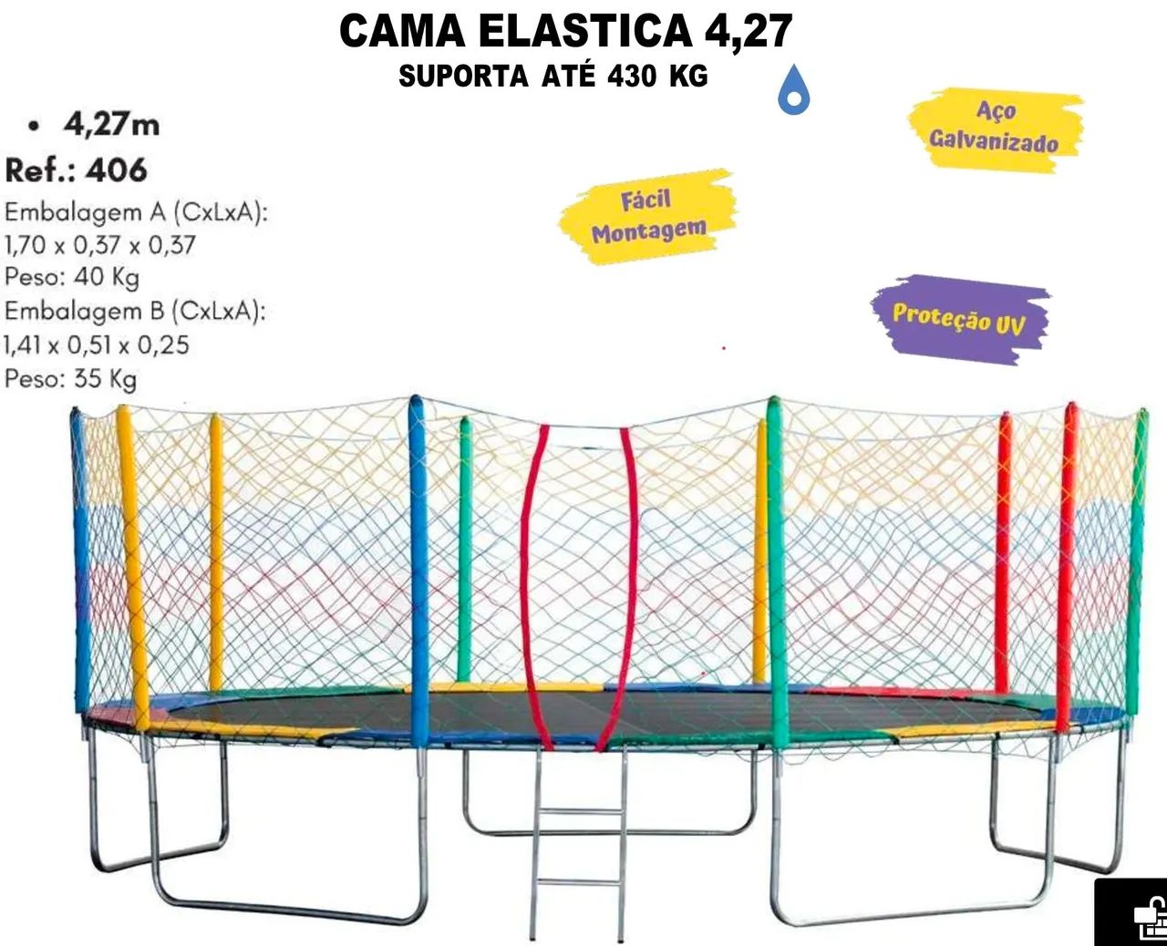 Cama elástica 4,27m - PRODUTO NOVO - Foto 2