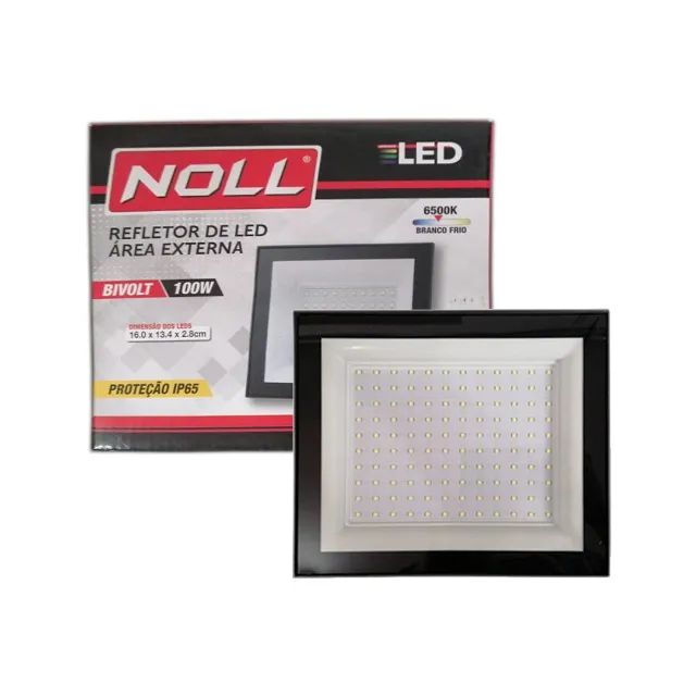 REFLETOR LED AREA EXTERNA NOLL 100W