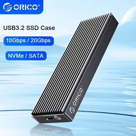 Case externo SSD M2 Orico, USB-C, nvme, 10gbps
