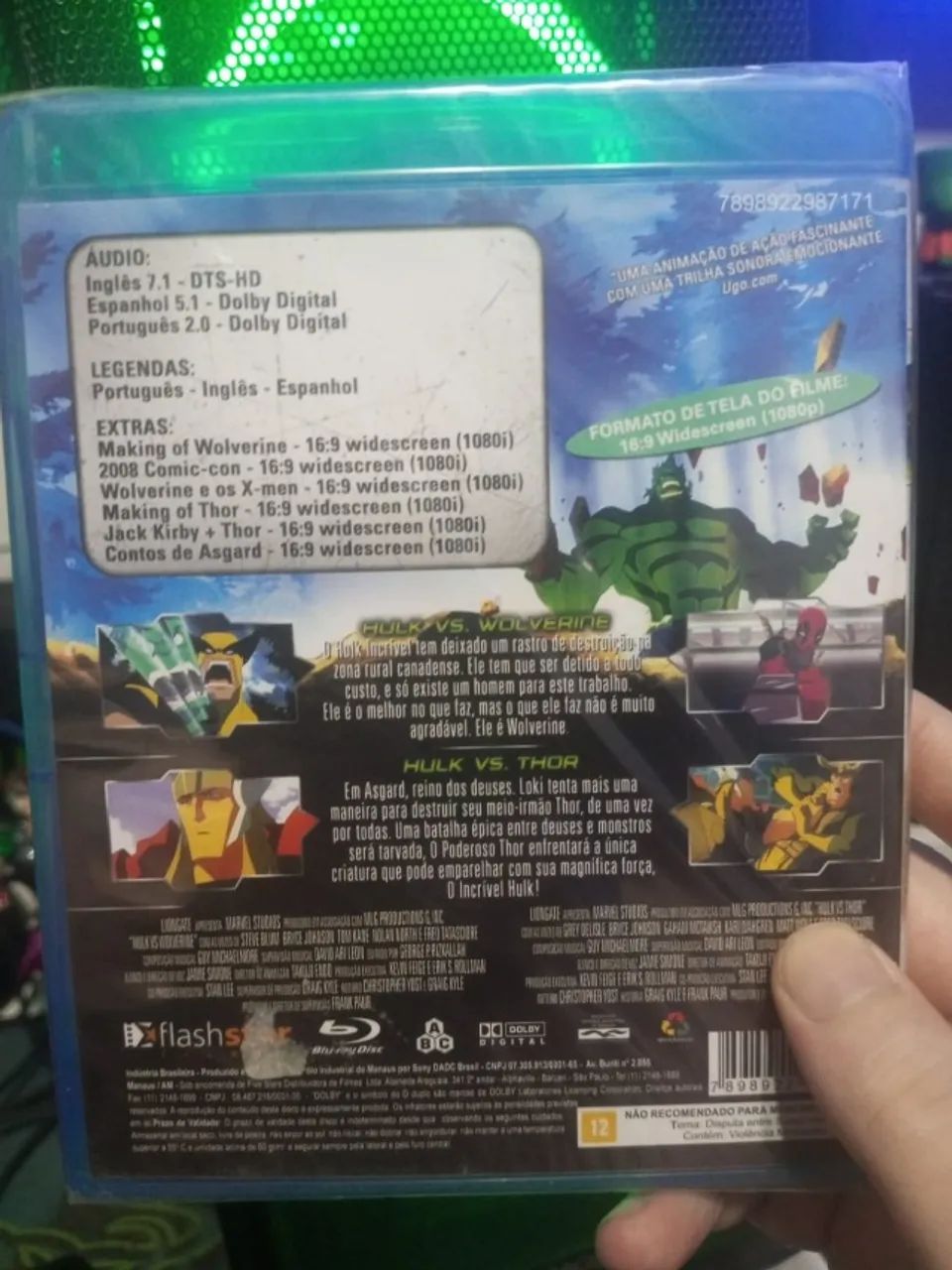 Blu Ray Hulk Vs Wolverine Vs Thor marvel animação - Foto 2