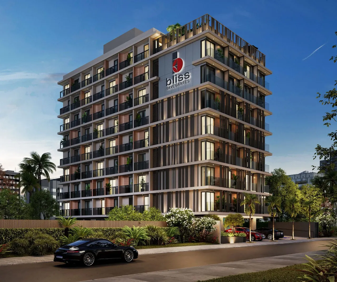 Bliss Navegantes - Tambaú - Construção - 200m do mar - Flats com 27m² - Quarto, mini cozin