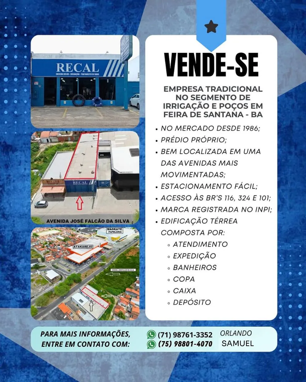 Imóvel comercial à Venda em Feira de Santana - Estrutura completa e Ponto Forte!