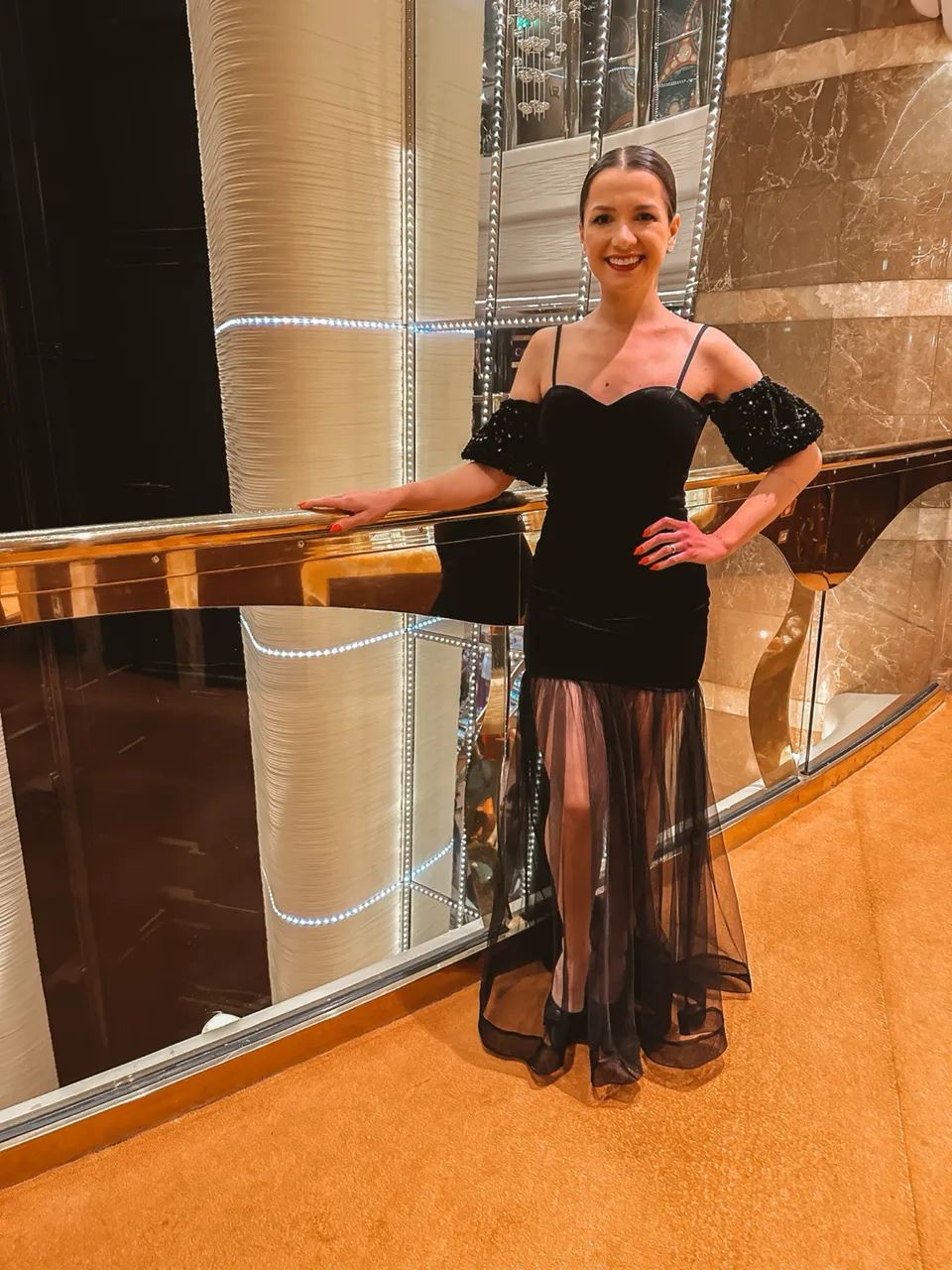 Vestido de Festa - Preto com Tule - Foto 3