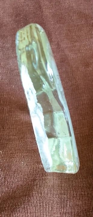 Antigo e raro Sagrado Coração de Jesus placa sacra Bloco de cristal translucido *Descrição - Foto 5