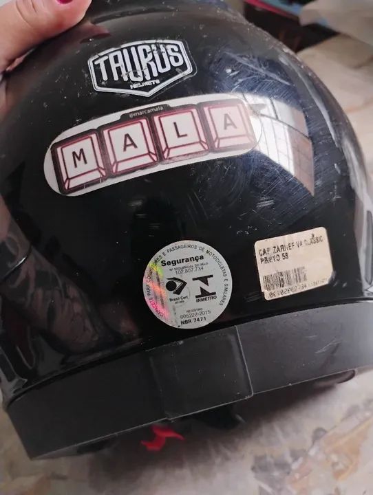 Capacete Taurus para Moto - Preto - Foto 6