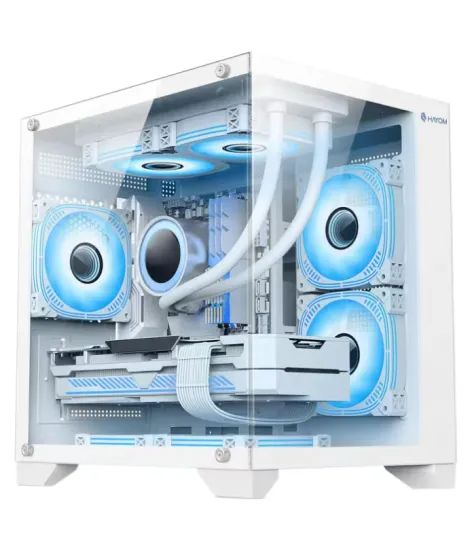 Gabinete Gamer Aquario GB1791 Branco | Com 4 Fans RGB | Novo Com Garantia | Entrega Rápida