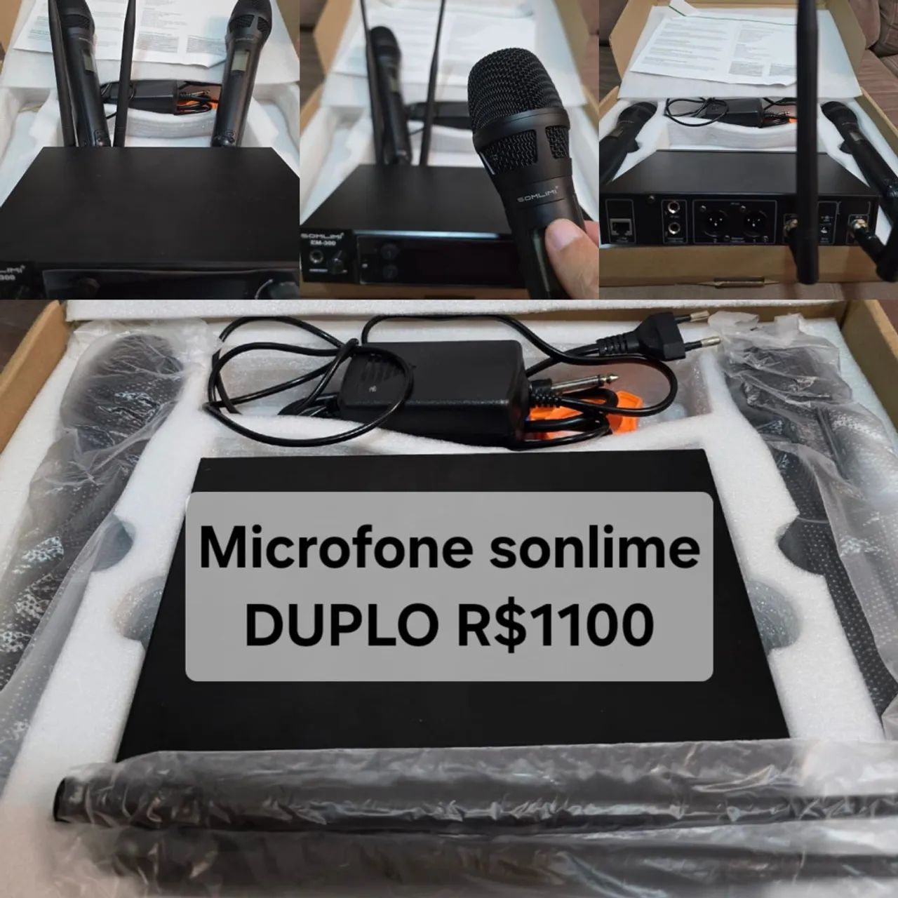MICROFONE COM FIO SENNHEISER E MICROFONE SEM FIO - Foto 2