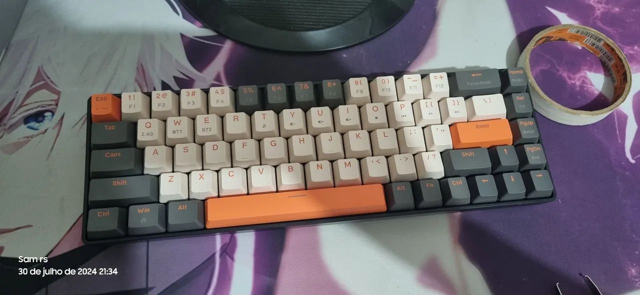 mouse teclado mousepad e controle - Foto 3