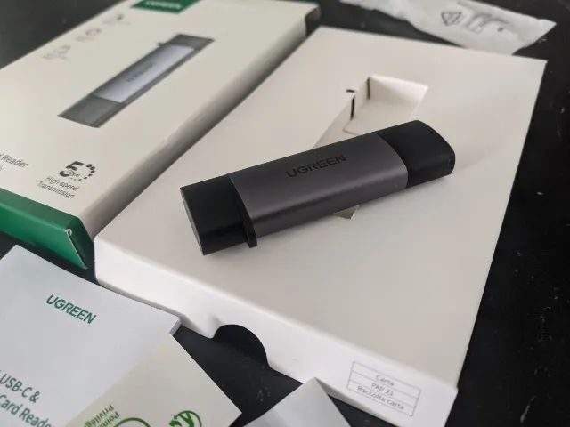 Leitor de Cartões UGREEN USB 3.0 & Type-C - Rápido, Compacto e Versátil - Foto 3
