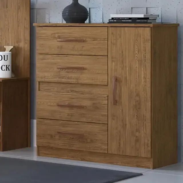 Cômoda Karla 4 Gavetas 1 Porta