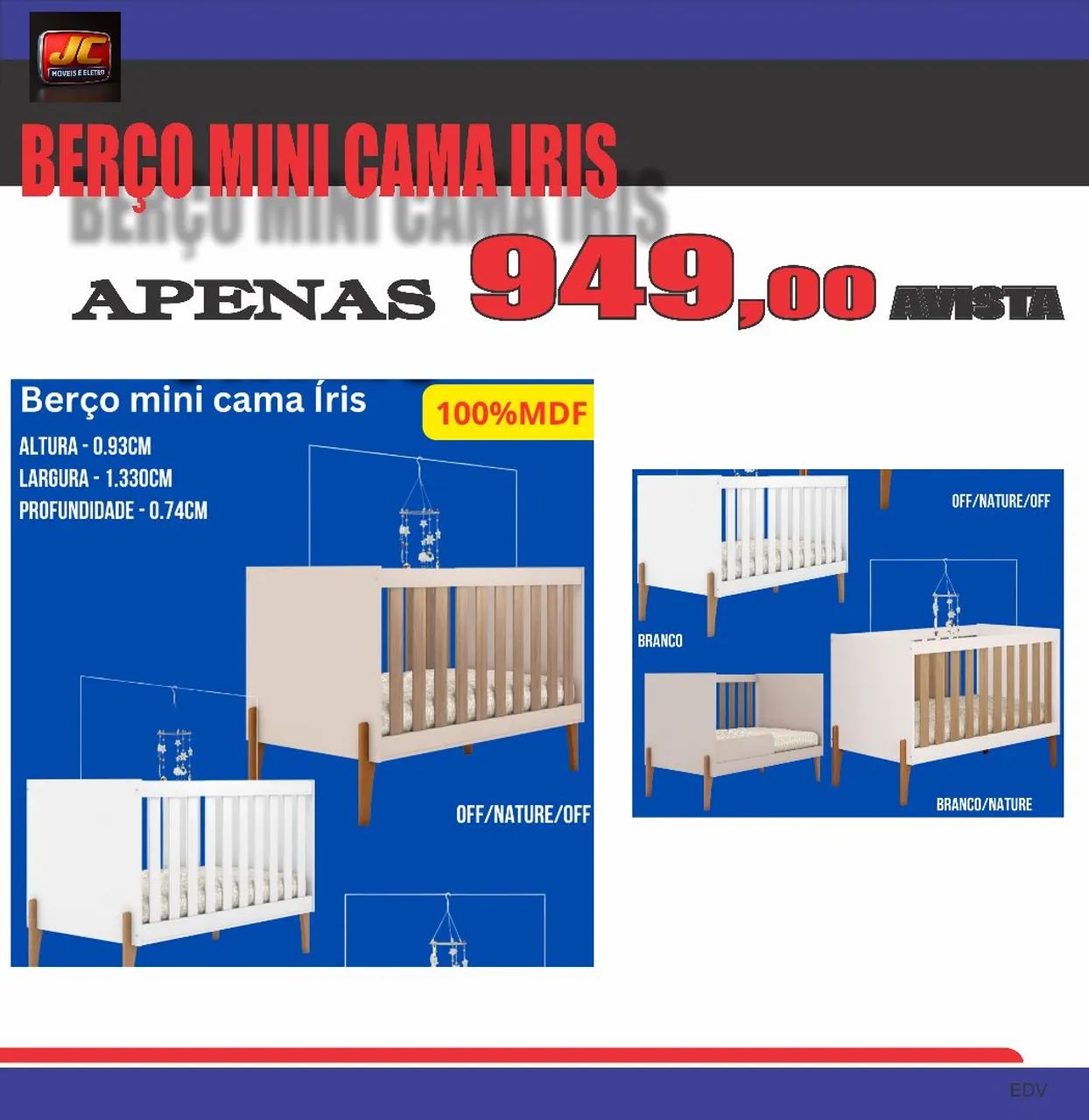 Berço Mini cama Iris 