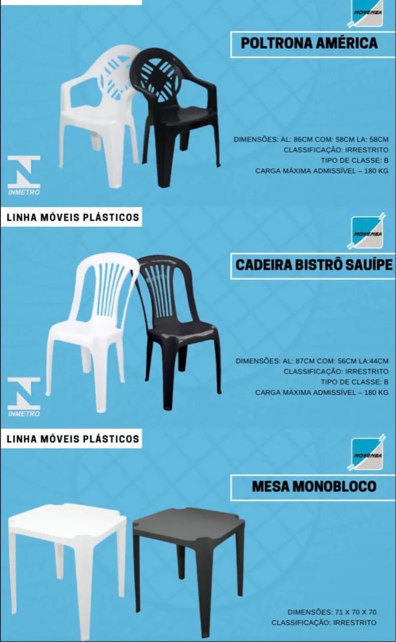 Cadeira plástica  - Foto 3
