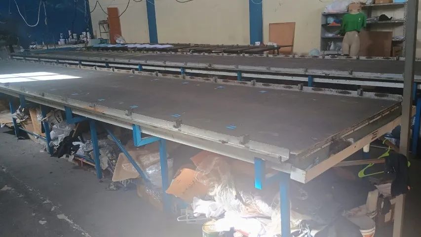 2 Mesa corrida para serigrafia de 12 mts completa!!!