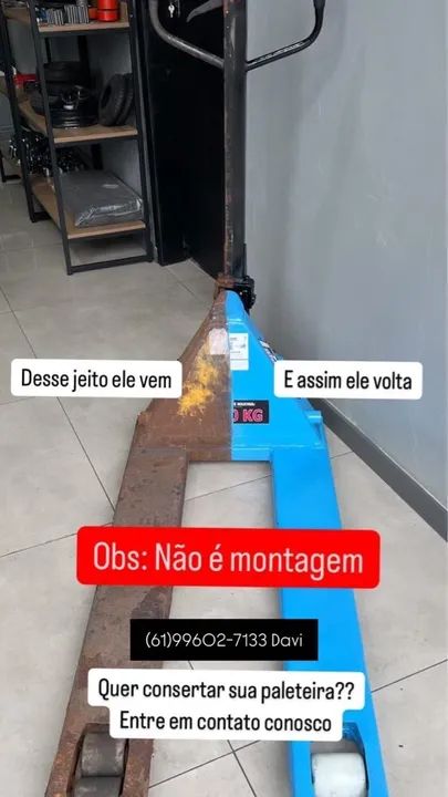 Manutenção de paleteira e empilhadeira 