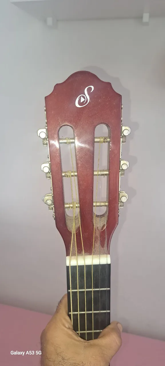 Violão elétrico cordas de aço-Giannini. 