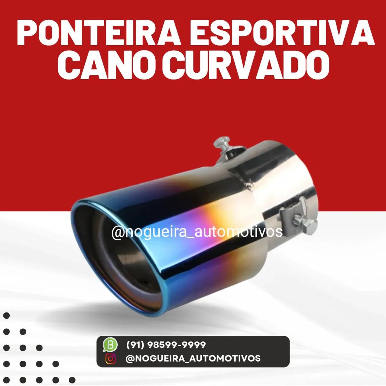Ponteira Esportiva Cano Reto ou Curvado - Foto 5