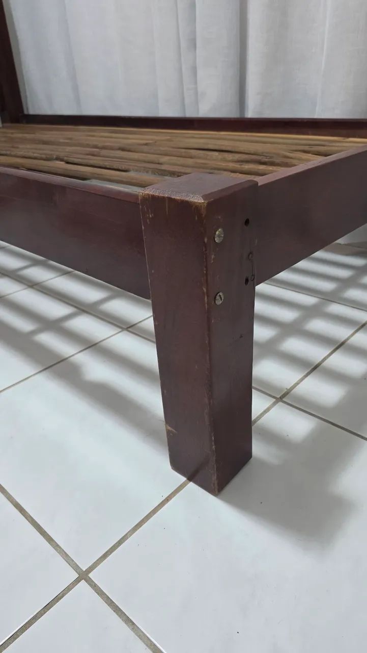 Cama Solteiro Madeira Maciça  - Foto 3