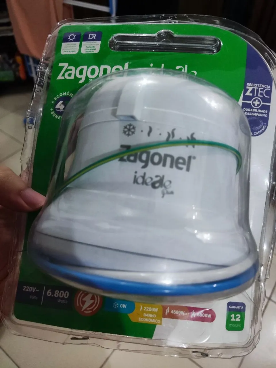 Chuveiro Elétrico Zagonel Ideale 220V 6800W
