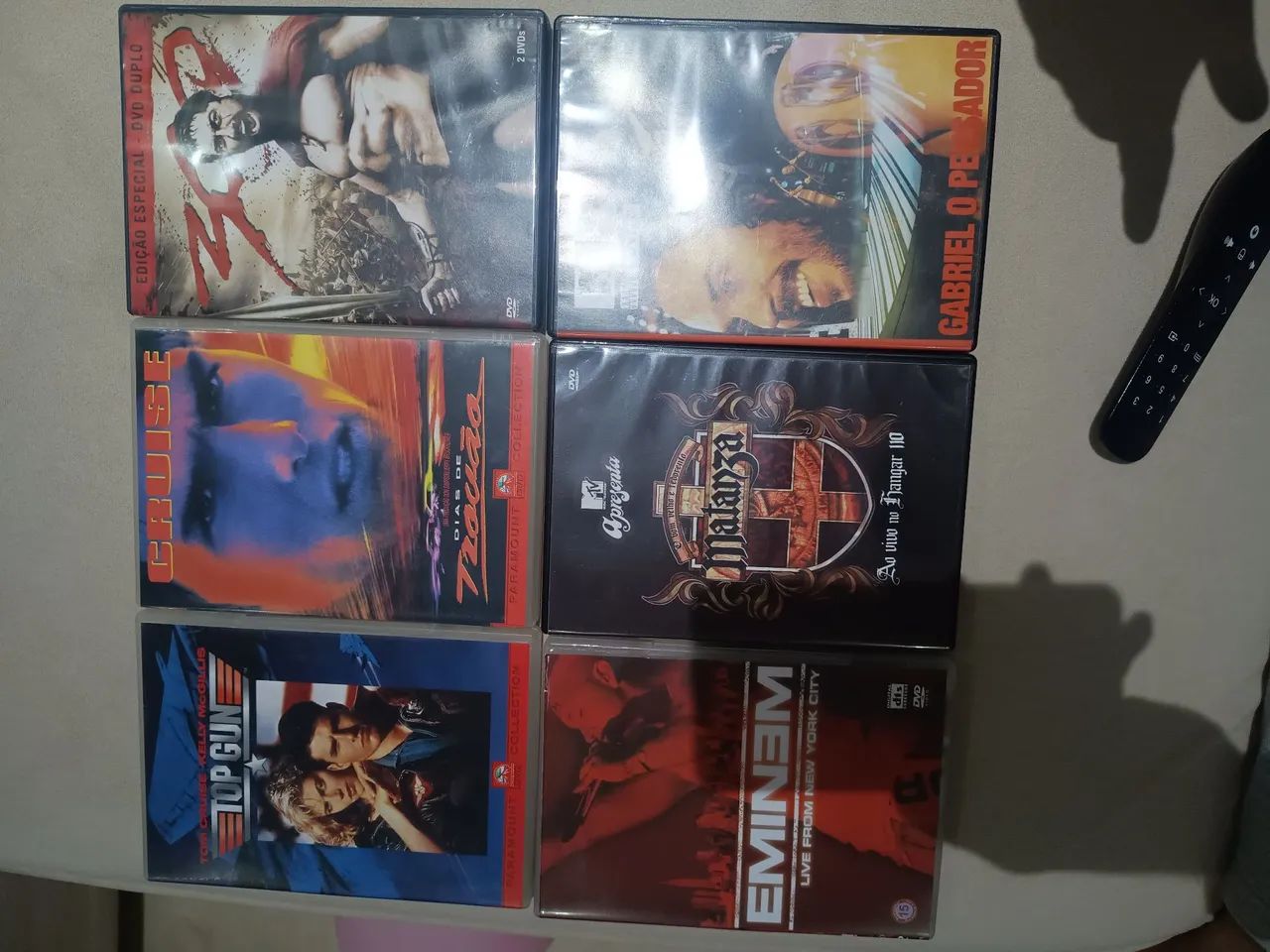 Pack DVD (Top Gun, Dias de Trovão, 300 e shows)