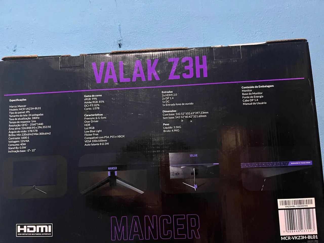 Monitor Gamer MANCER - Foto 2