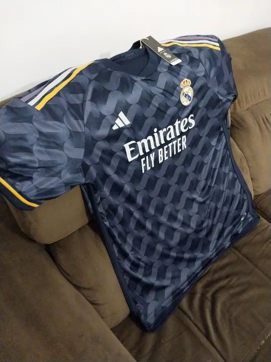 Camisa Real Madrid original Adidas - 2023/24 - Azul tamanho GG 