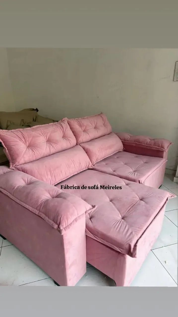 Sofá Retrátil e Reclinável Castelo 2.00m promoção $1499? - Foto 2