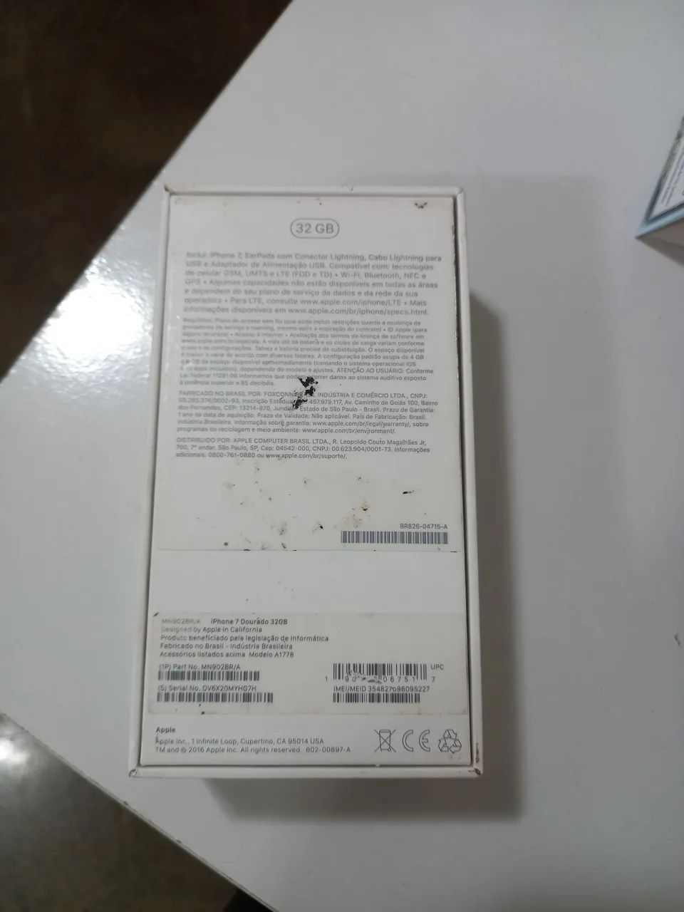Caixa Vazia iPhone 7 Gold 32gb - Foto 2